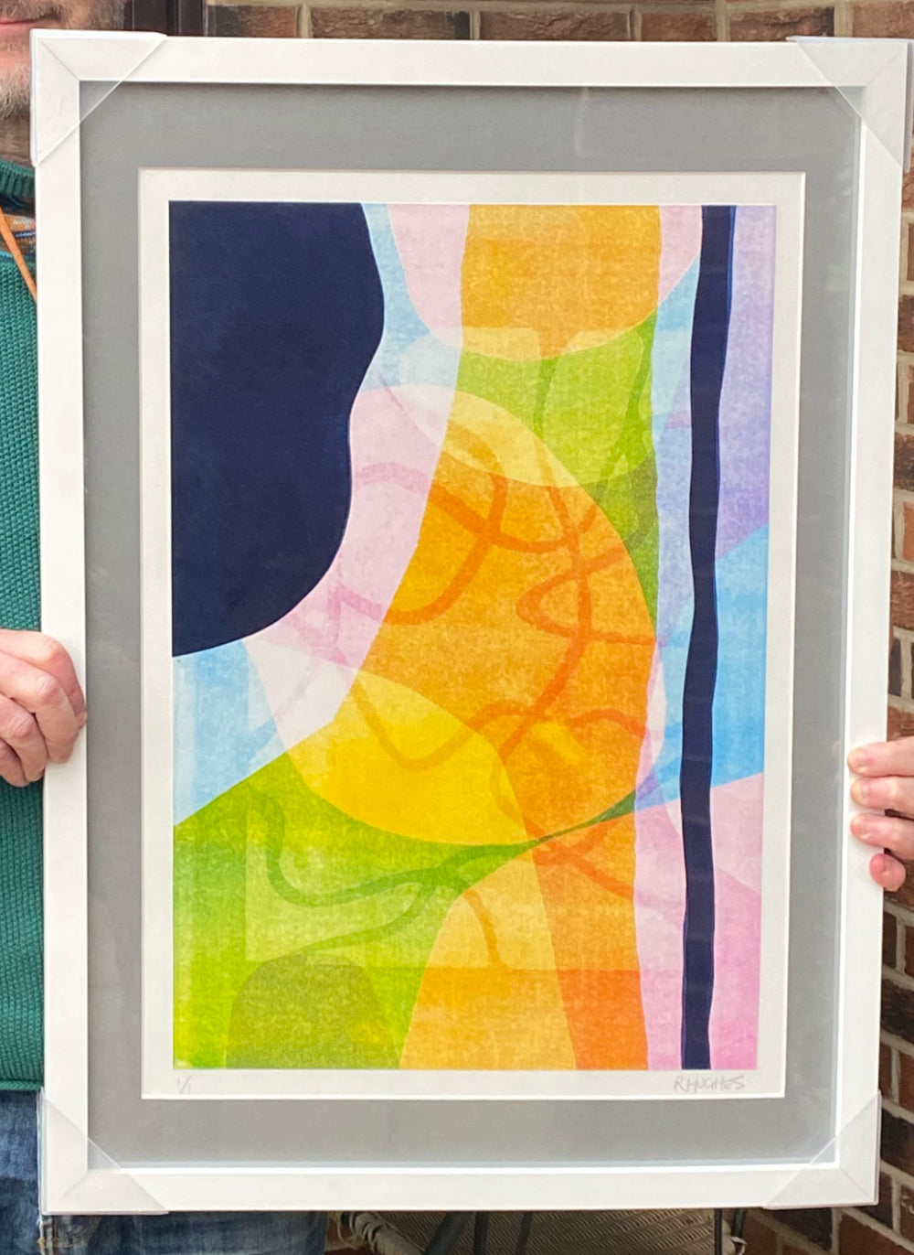 Unique Abstract Monoprint