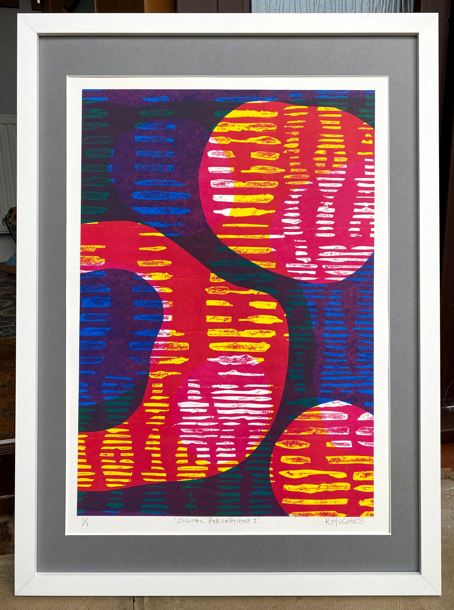 'Digital Perceptions I' - Large Handmade Monoprint