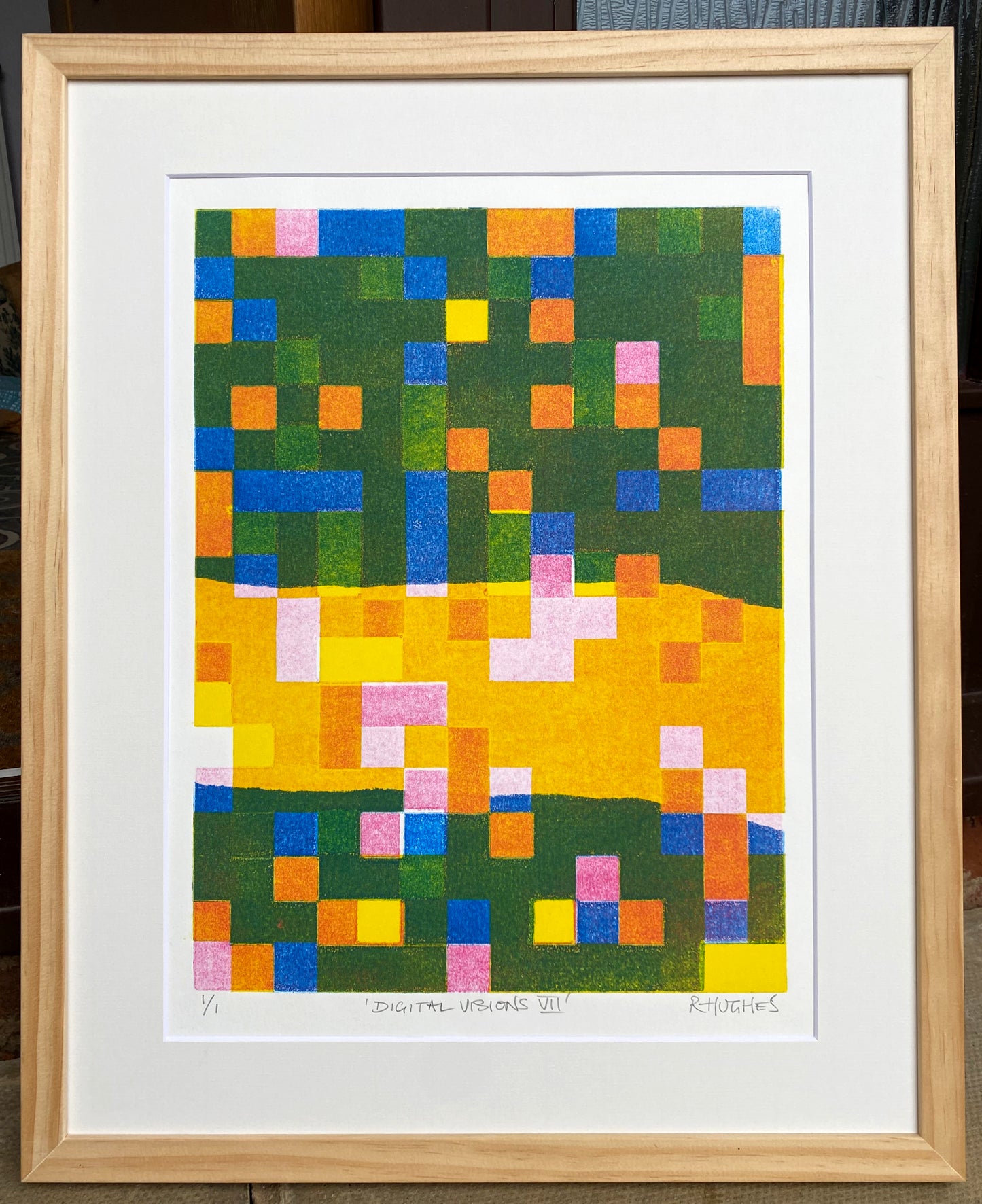 'Digital Visions VII' - Unique Abstract Monoprint