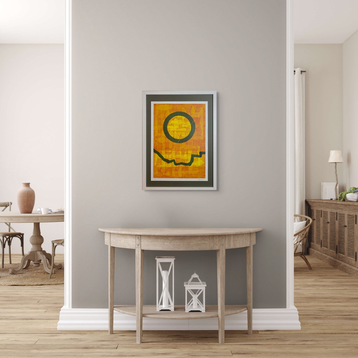 'Pathways I' - Large Handmade Collagraph/Monoprint