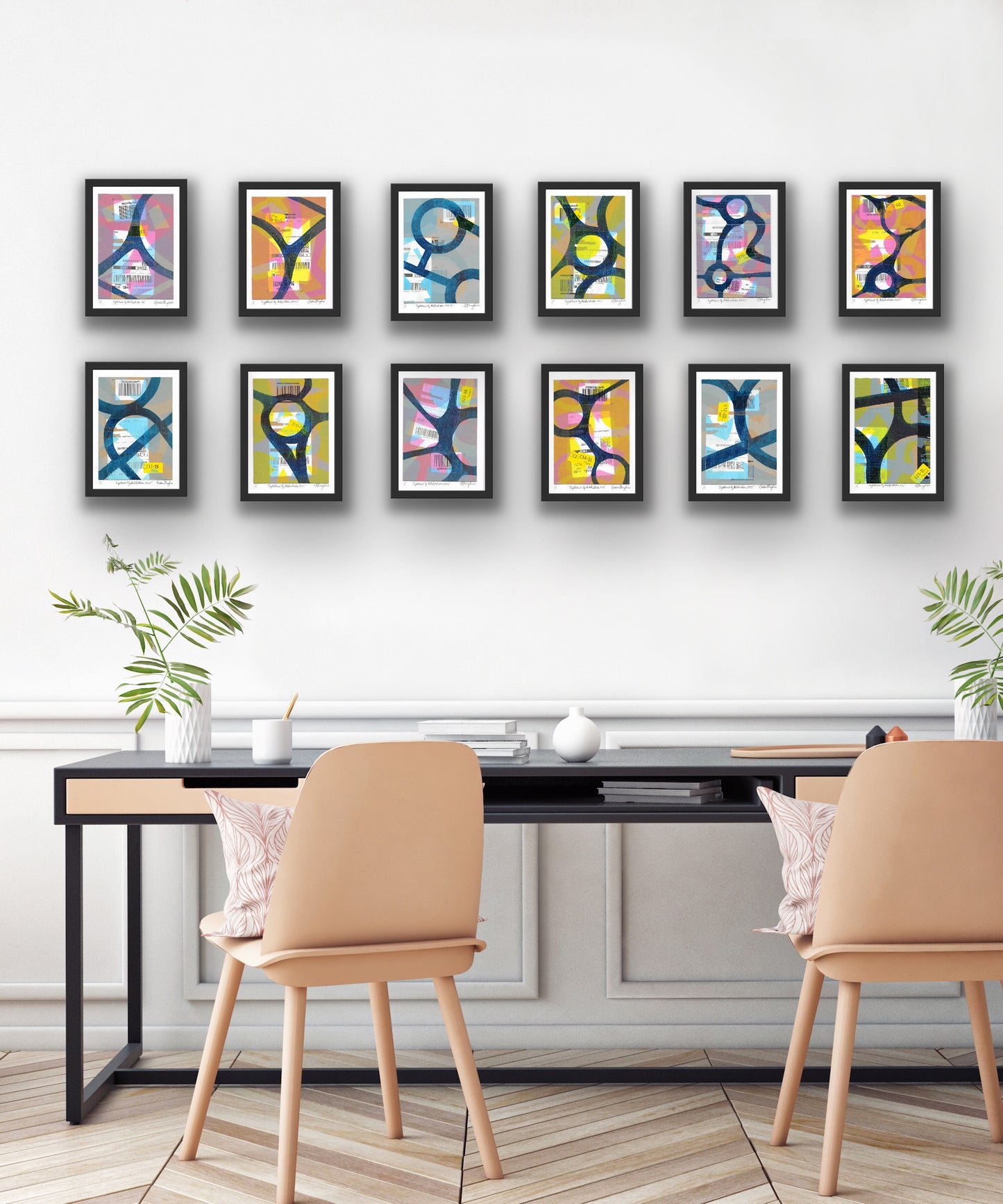 'Systems of Addiction 35' - Handmade Monoprint