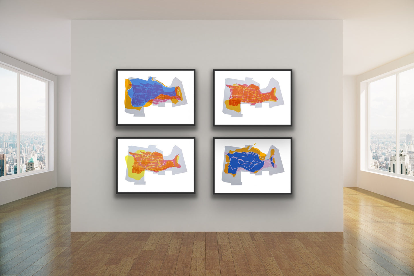 A1 Limited Edition Screenprint - 'The Fluidity of Public Space - III' - No. 4/20