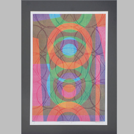 Abstract Monoprint 'Geometries IV'