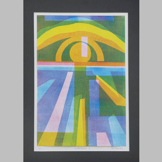 Abstract Monoprint 'Horizons V'
